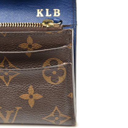 Louis Vuitton Monogram Emilie Wallet Blue 11 of 21