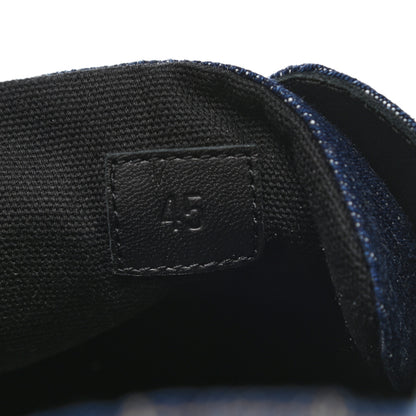 Hermes Denim Calfskin Cross Sneakers 45 Bleu Fonce 8 of 8