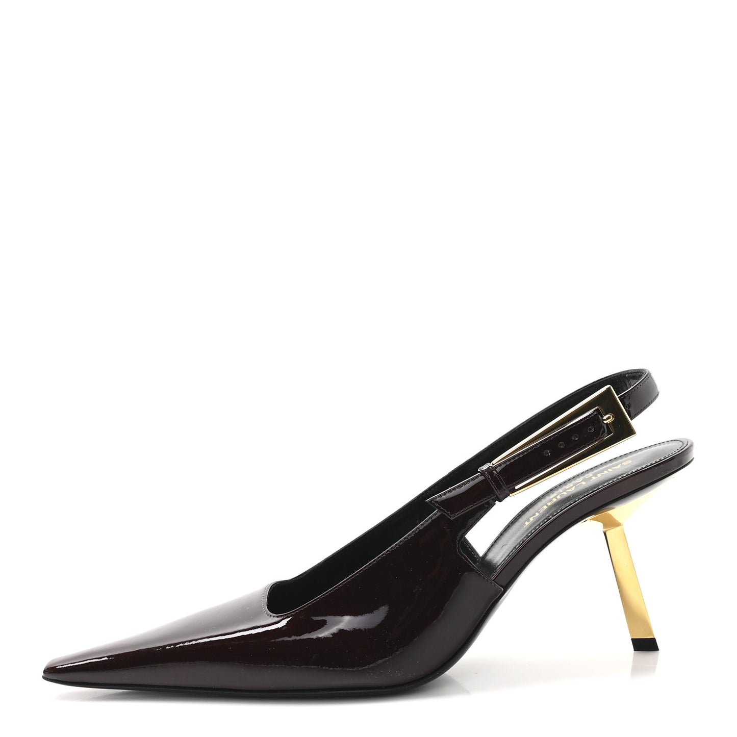 Vernice Gloss Lee 75 Slingback Pumps 39 Marron Glacé