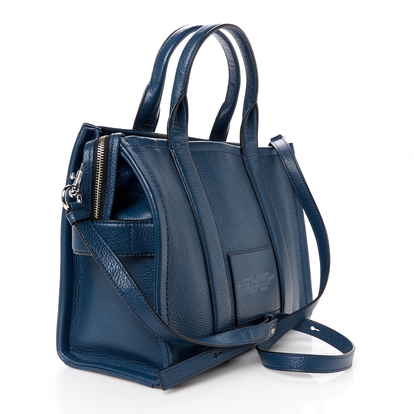 Grained Calfskin Medium The Tote Bag Blue