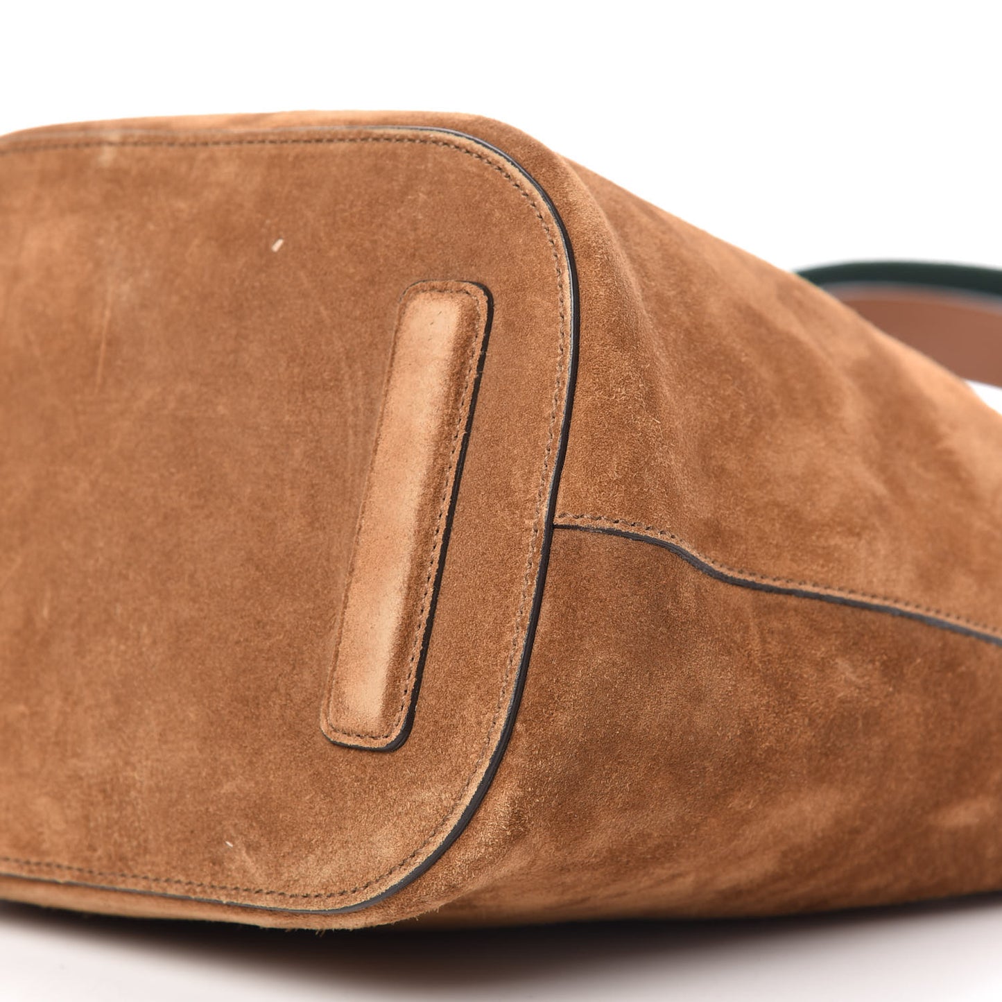 Suede Web Small Jackie Bucket Bag Brown