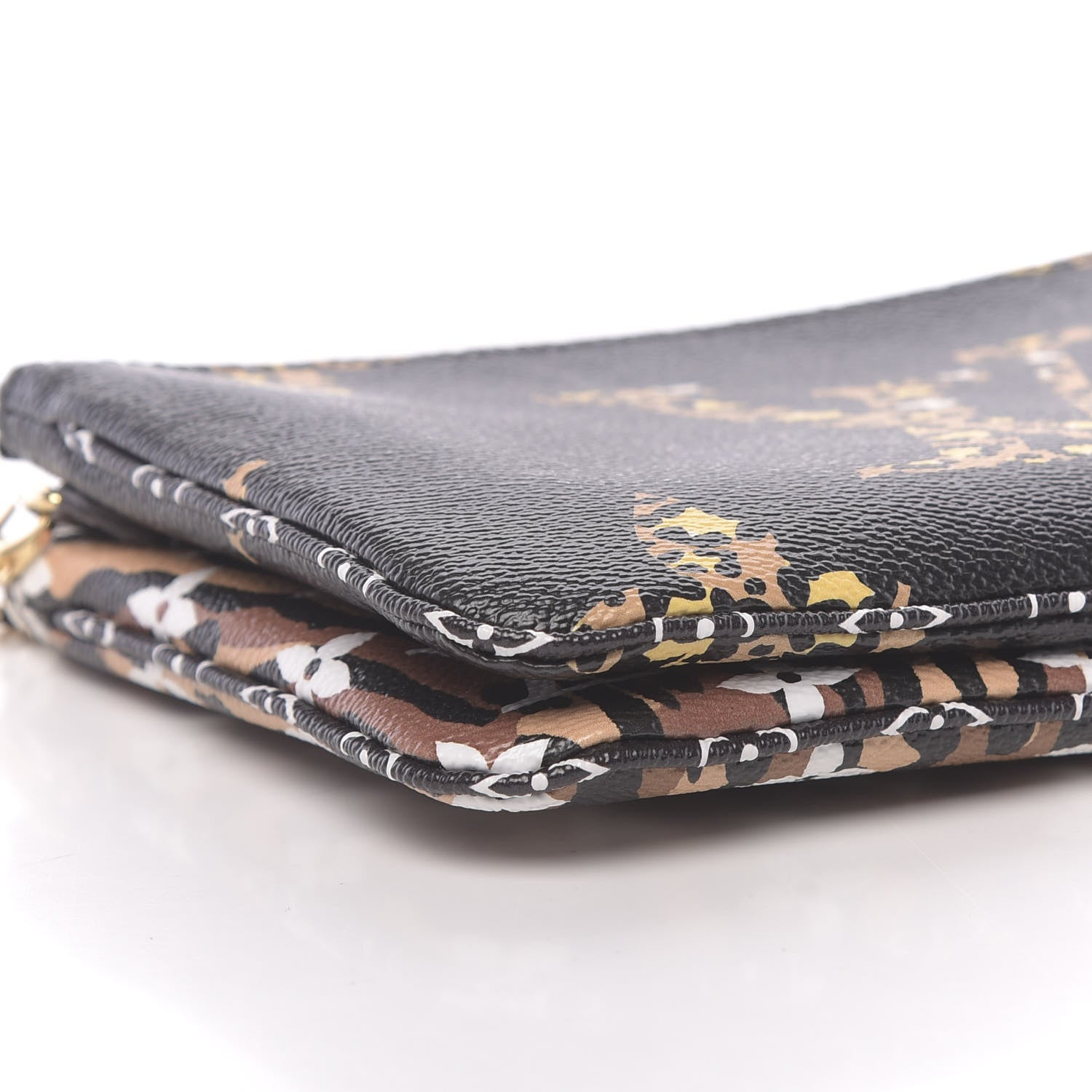 Louis Vuitton Monogram Giant Jungle Pochette Double Zip Black 8 of 11