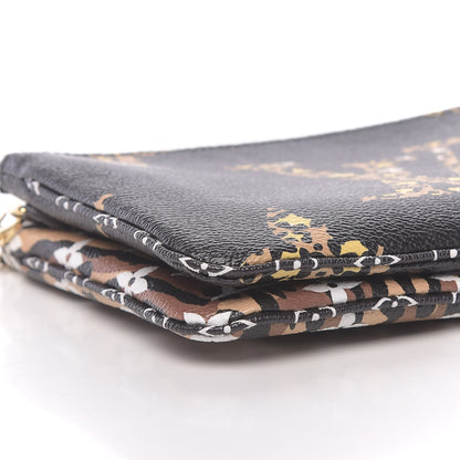 Louis Vuitton Monogram Giant Jungle Pochette Double Zip Black 8 of 11