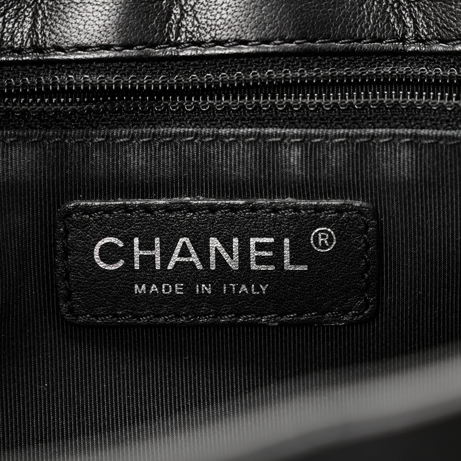 Chanel Lambskin Quilted Saddle Bag Black 6 of 10