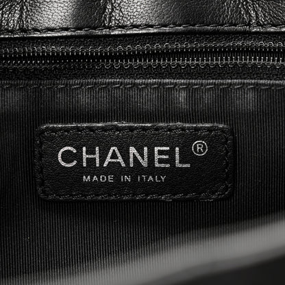 Chanel Lambskin Quilted Saddle Bag Black 6 of 10