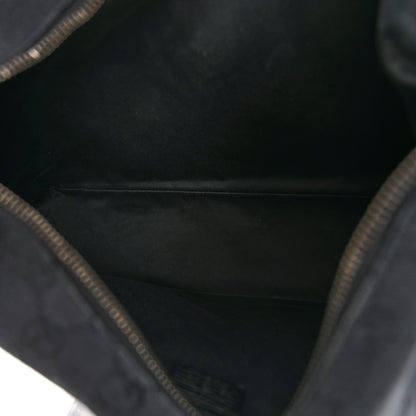 Gucci Monogram Medium Horsebit Chain Hobo Black 5 of 10