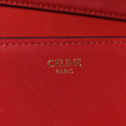 Celine Box Calfskin Teen Classic Box Flap Bag Red 6 of 9