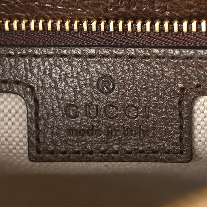 Gucci GG Supreme Monogram Textured Dollar Calfskin Web Studded Mini Ophidia Flap Shoulder Bag Beige Ebony New Acero 6 of 8