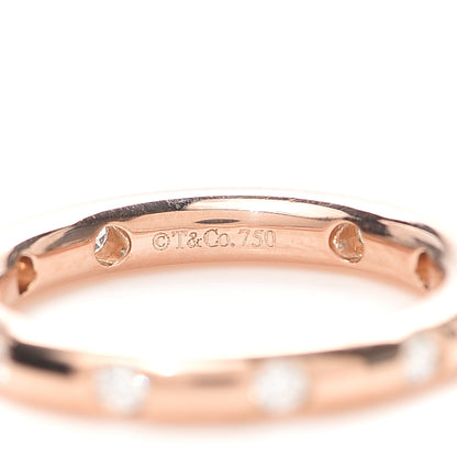 Tiffany 18K Rose Gold Diamond Bezet Band Ring 47 4 4 of 4