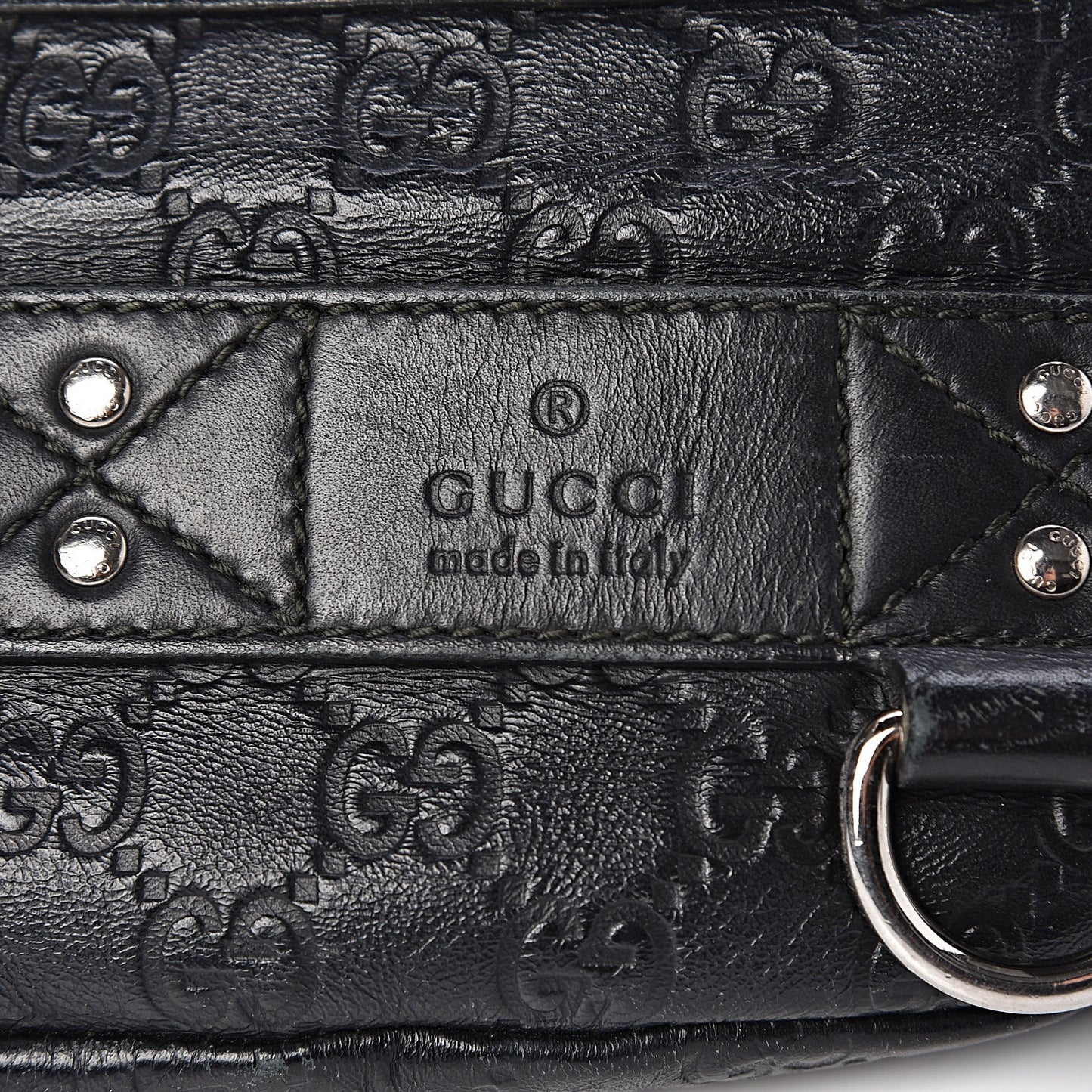 Guccissima Web Belt Bag Black