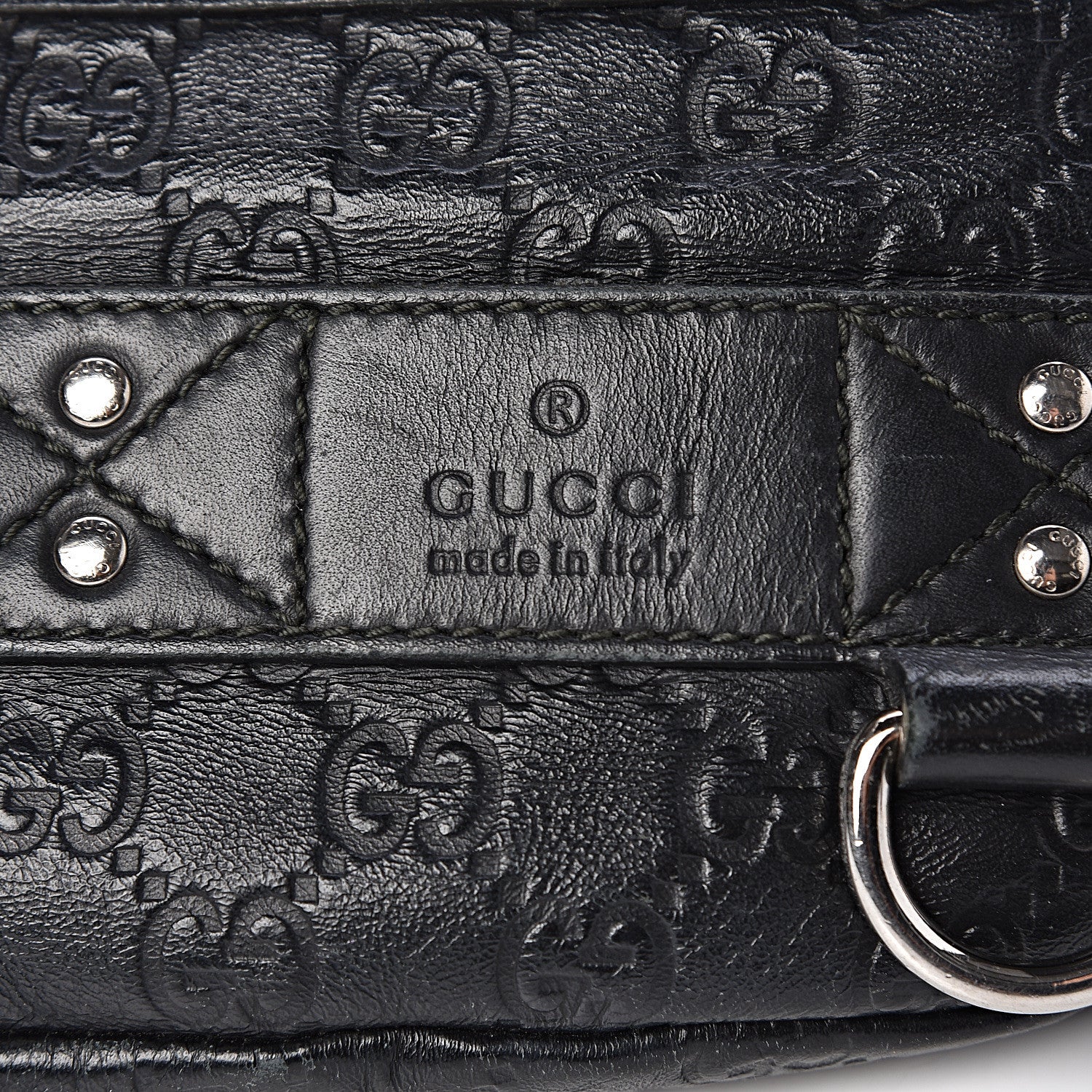 Gucci Guccissima Web Belt Bag Black 11 of 16