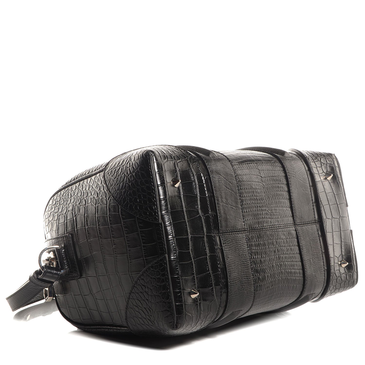 Givenchy Calfskin Crocodile Embossed Medium Lucrezia Black 4 of 8