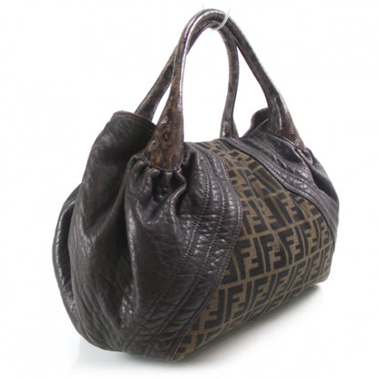 Fendi Zucca Nappa Nuvolata Vitello Tortuga Spy Tobacco Moro 3 of 12