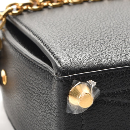 Alexander McQueen Silky Amish Grained Goatskin Box Shoulder Bag 16 Black 10 of 13