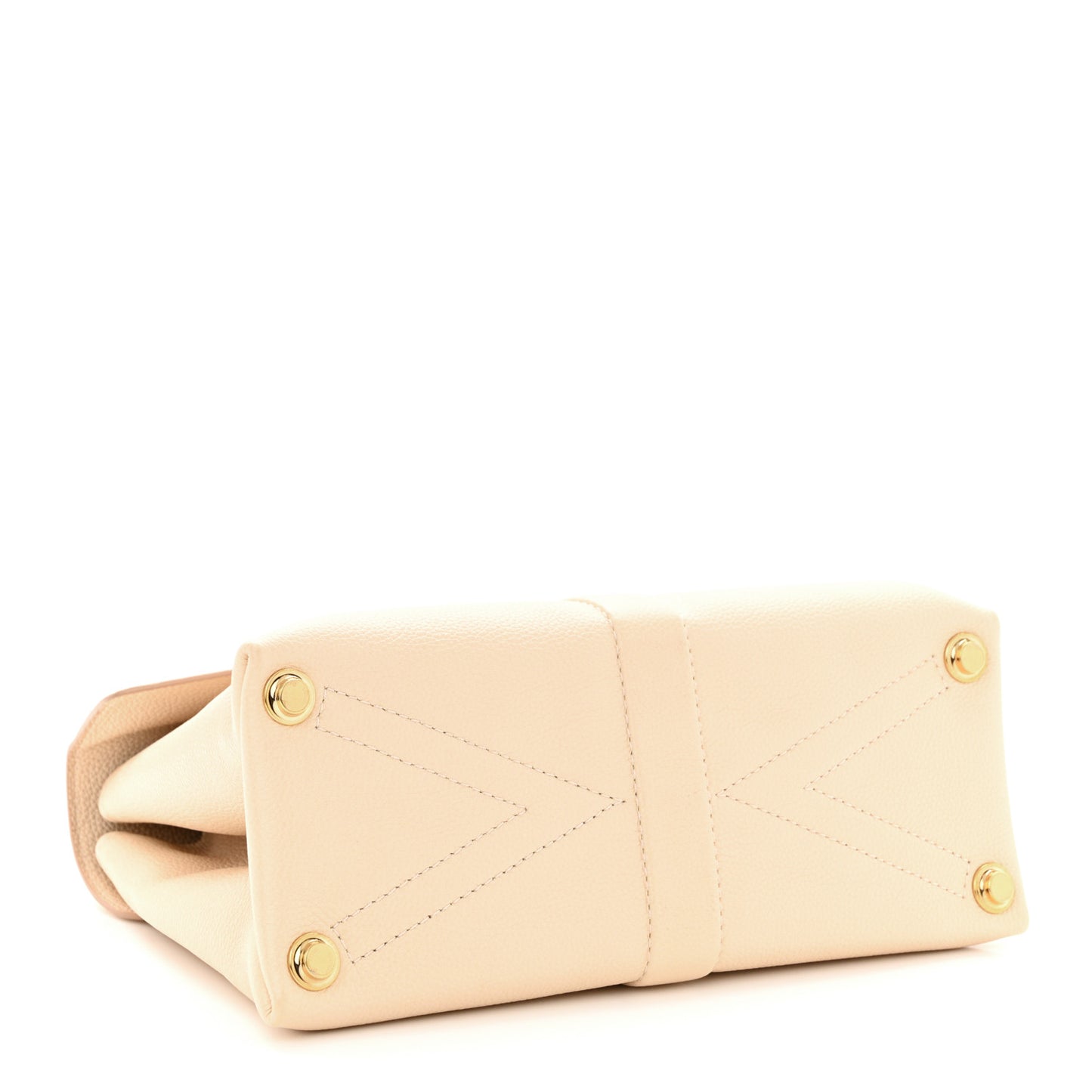 Grained Smooth Calfskin Rose Des Vents PM Creme