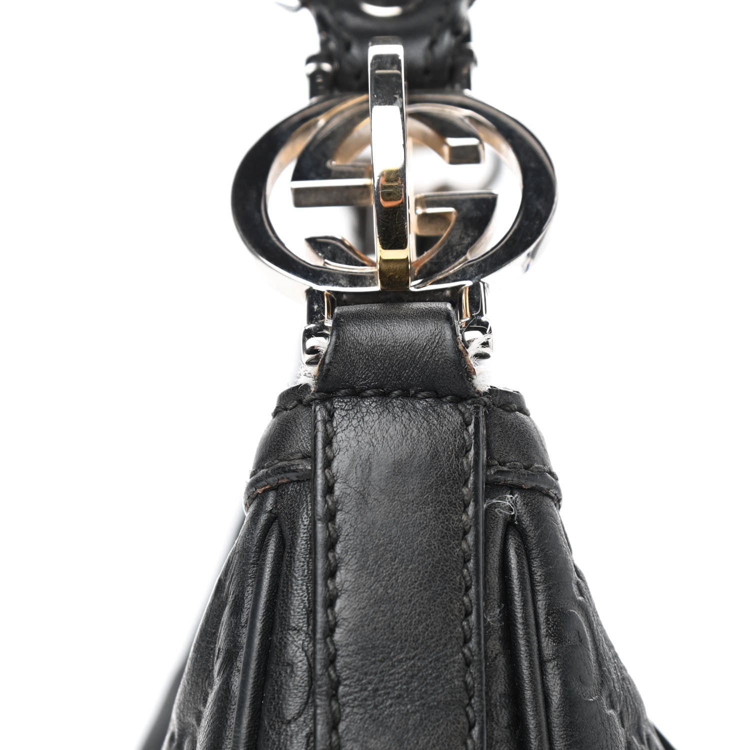 Gucci Guccissima Medium GG Twins Hobo Black 10 of 14