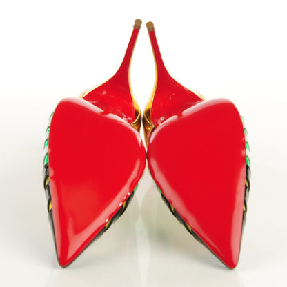 Christian Louboutin Patent Kid PVC Bandy 100 Pumps 38 Multicolor 5 of 6