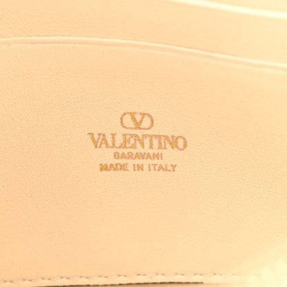 Valentino Garavani Vitello Rockstud Flip Lock Wallet On Chain Light Ivory 6 of 10