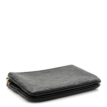 Louis Vuitton Empreinte Double Zip Pochette Black 4 of 10
