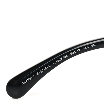 Chanel Acetate Strass Square Sunglasses 5422-B-A Black White 6 of 7