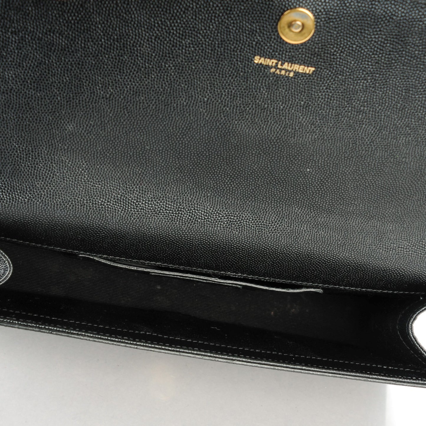 Grain De Poudre Classic Monogram Clutch Black