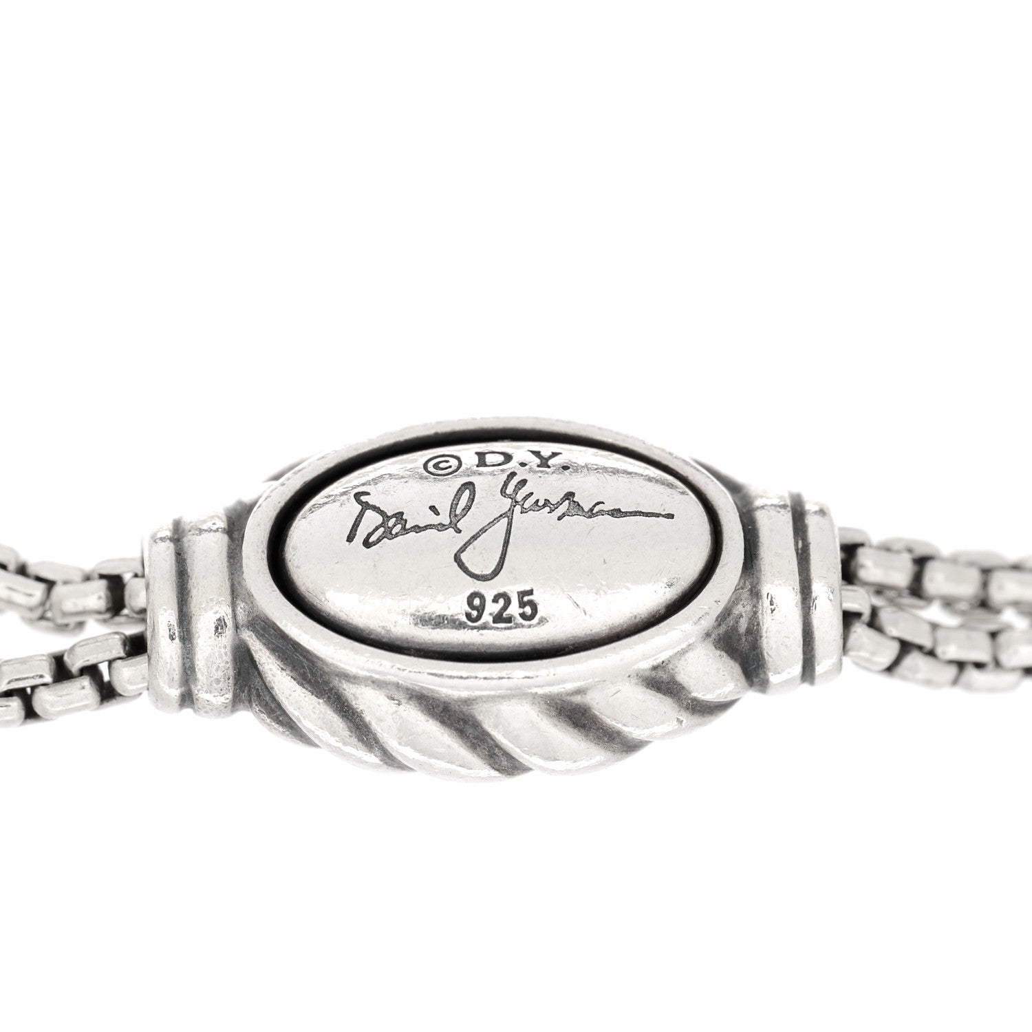David Yurman Sterling Silver Pearl 8mm Spiritual Beads Adjustable Bracelet 3 of 3