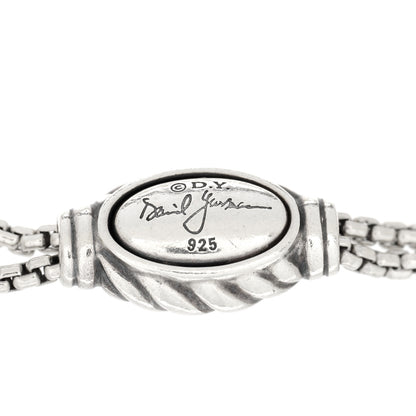 David Yurman Sterling Silver Pearl 8mm Spiritual Beads Adjustable Bracelet 3 of 3