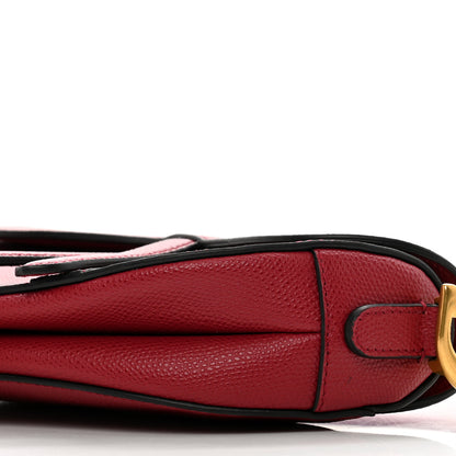 Christian Dior Calfskin Mini Saddle Bag Red 7 of 9