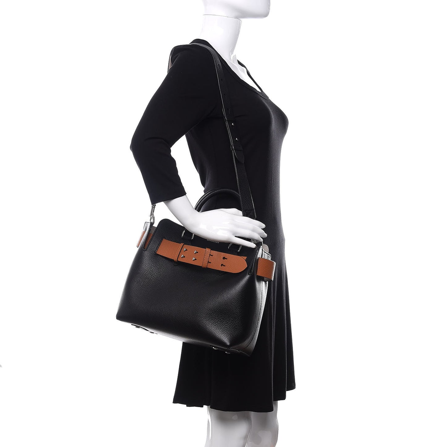 Soft Grain Calfskin Small Belt Bag Black