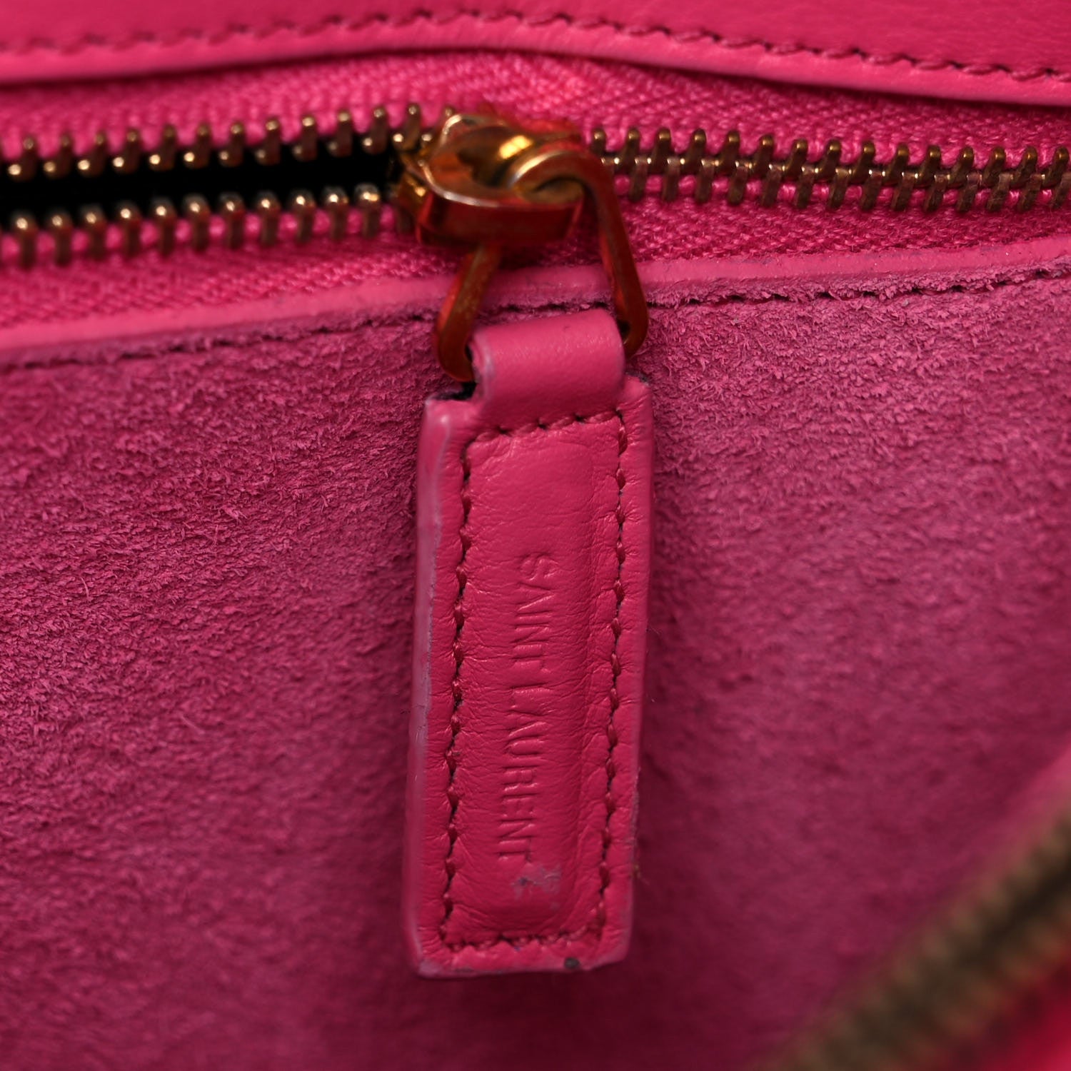 Saint Laurent Calfskin Small Sac De Jour Lipstick Fuchsia 15 of 22