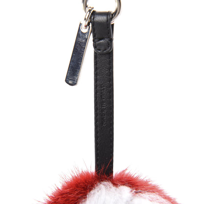 Fendi Mink Goat Fur QuTweet Funkyfur Bag Bug Charm Pimento Black Multicolor 3 of 4