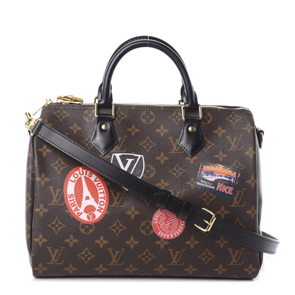 Louis Vuitton Monogram My World Tour Speedy Bandouliere 30 Black 1 of 10