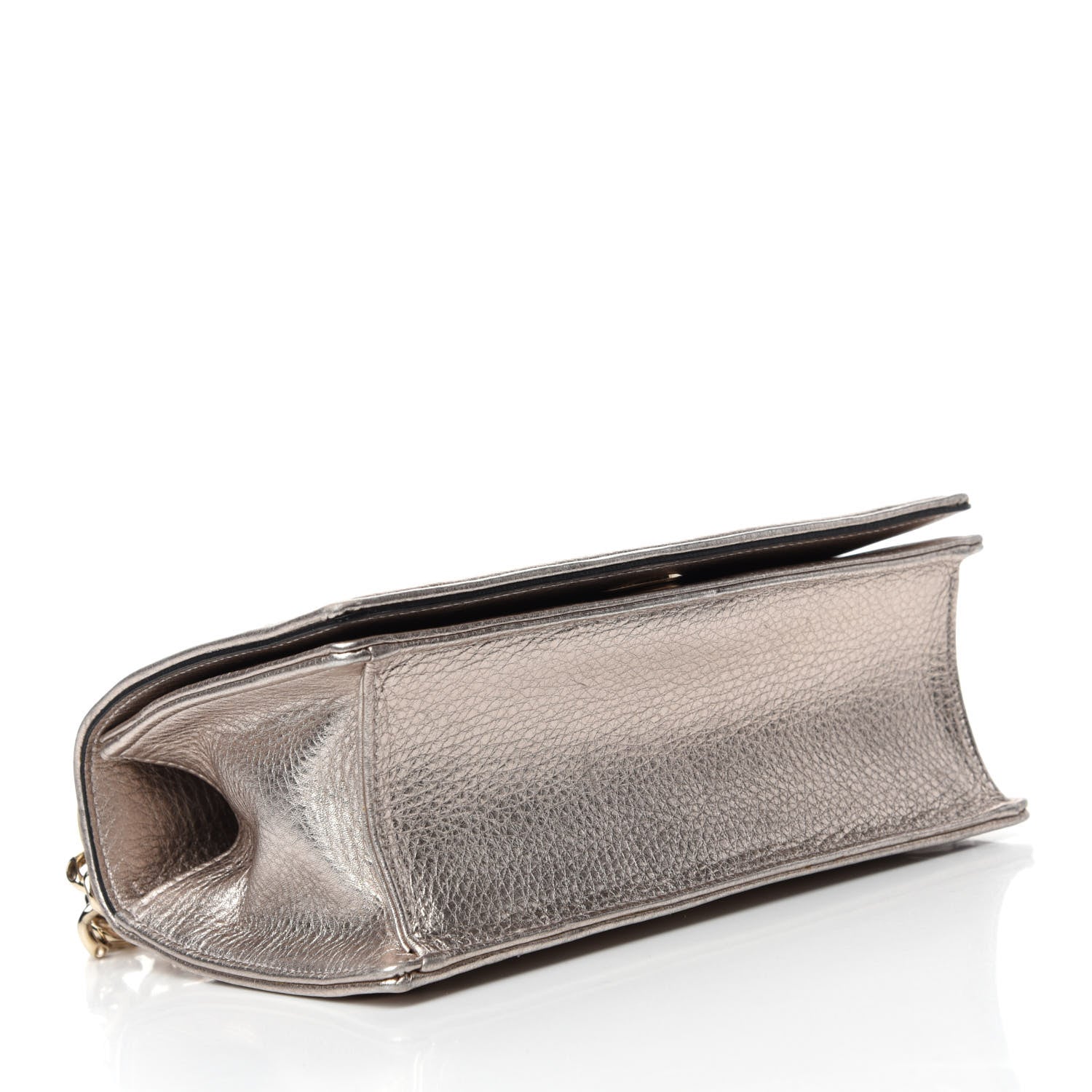 Christian Dior Metallic Grained Calfskin Small Diorama Flap Bag Copper 4 of 10