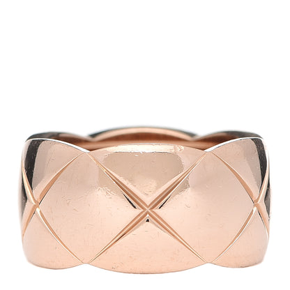 Chanel 18K Beige Gold Large Coco Crush Ring 53 6.25 1 of 7