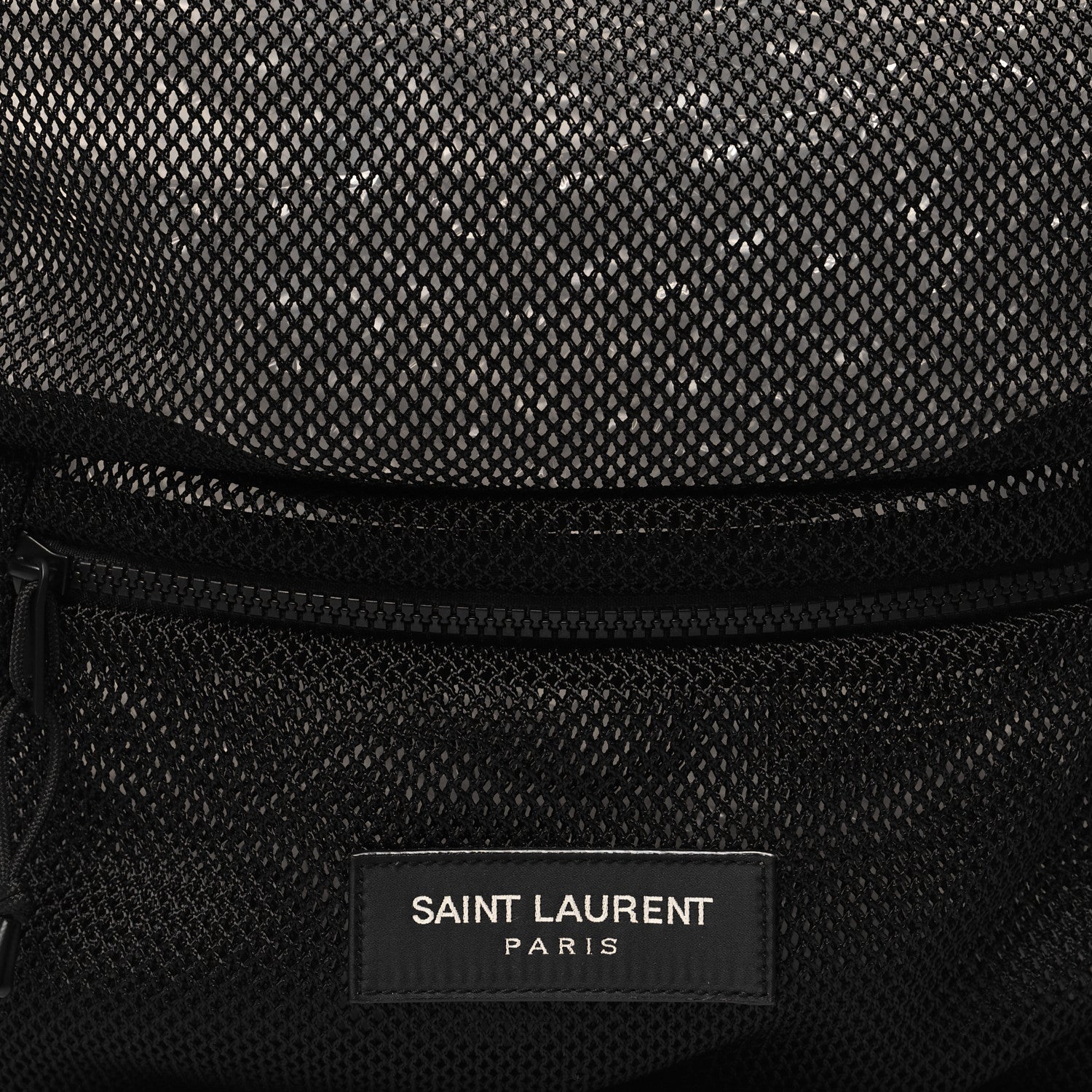Saint Laurent SAINT LAURENT Nylon Mesh Backpack Black 8 of 10