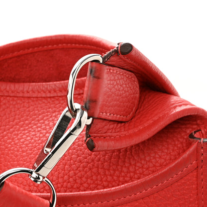 Hermes Taurillon Clemence Evelyne III PM Rouge Pivoine 13 of 15