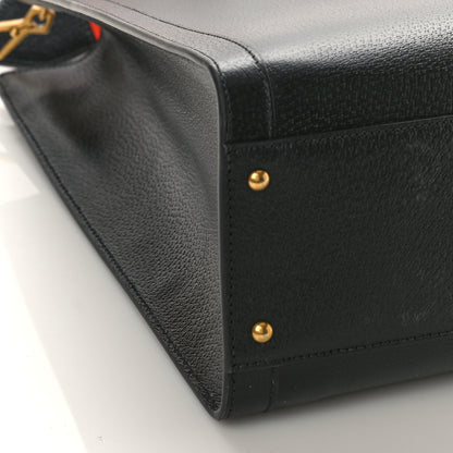 Gucci Wonka Grain Calfskin Large Diana Tote Bag Black 7 of 8