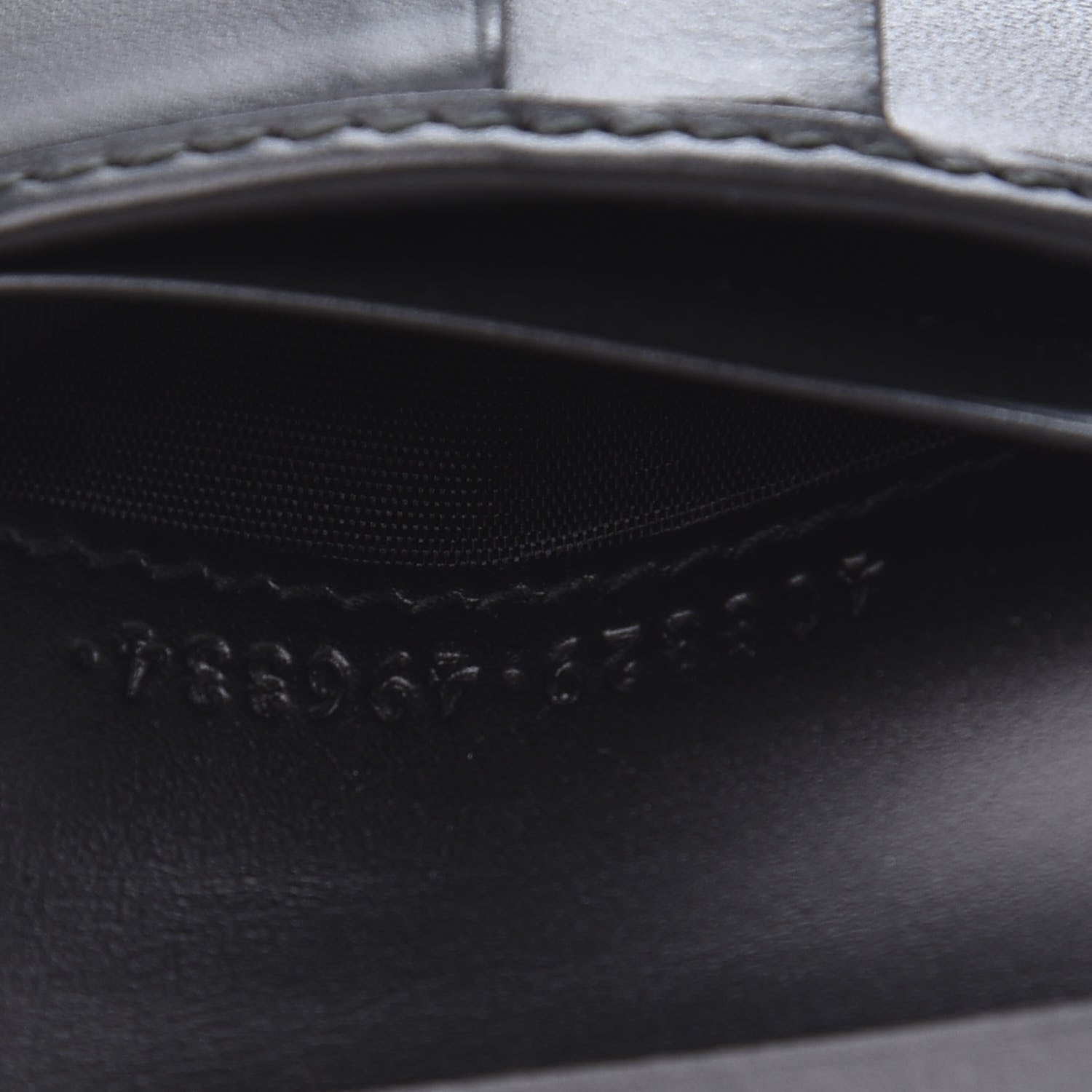Gucci Guccissima Signature Web New Web Bi-Fold ID Wallet Black 7 of 8