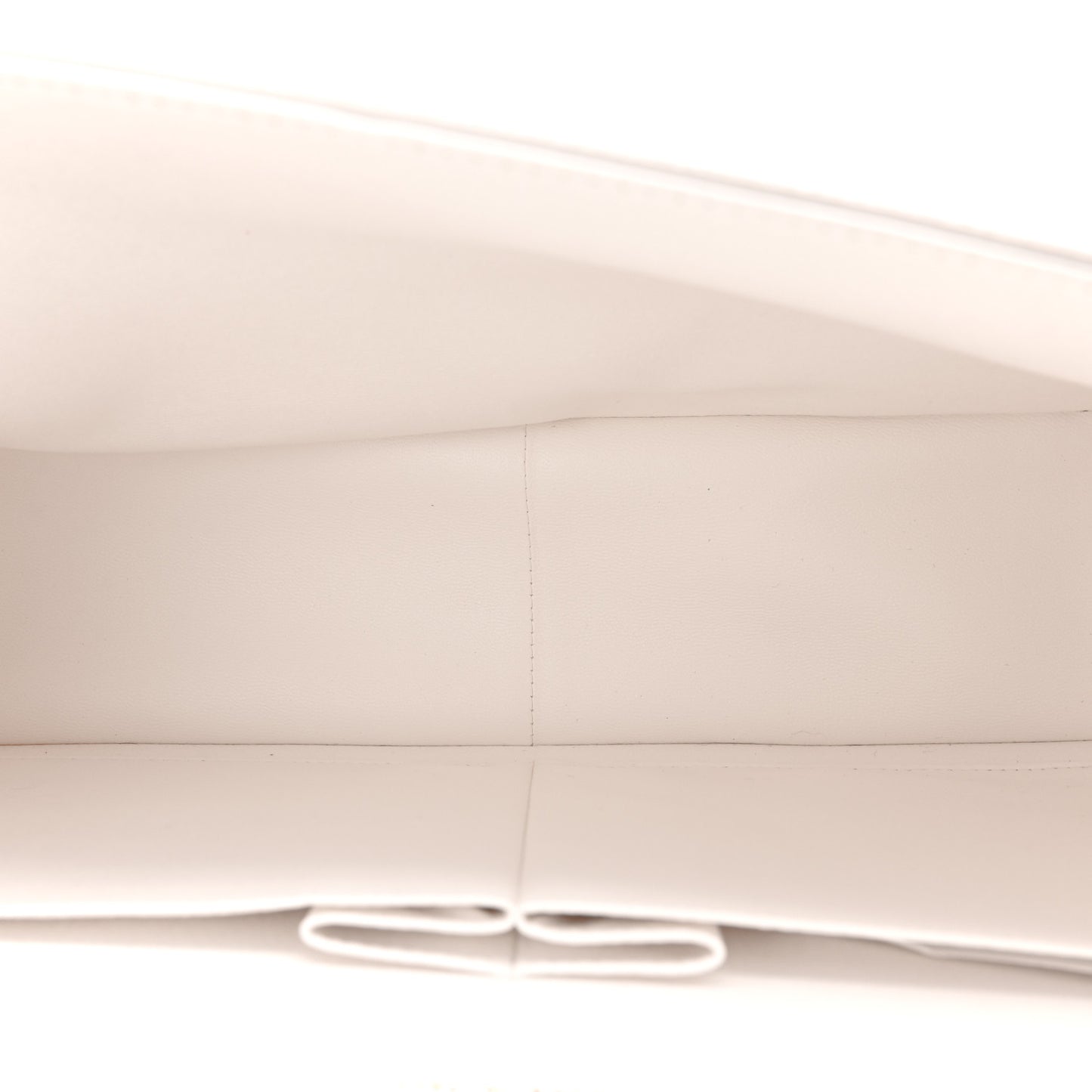 Caviar Quilted Jumbo Double Flap White