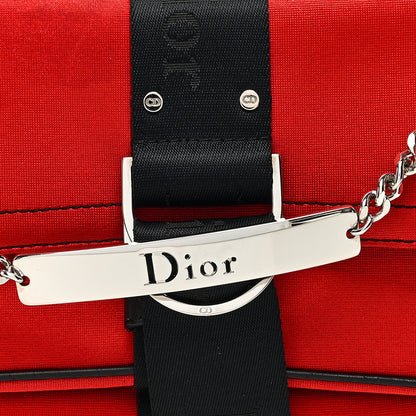 Christian Dior Silk Jersey Crystal Hardcore Clutch Red 9 of 13