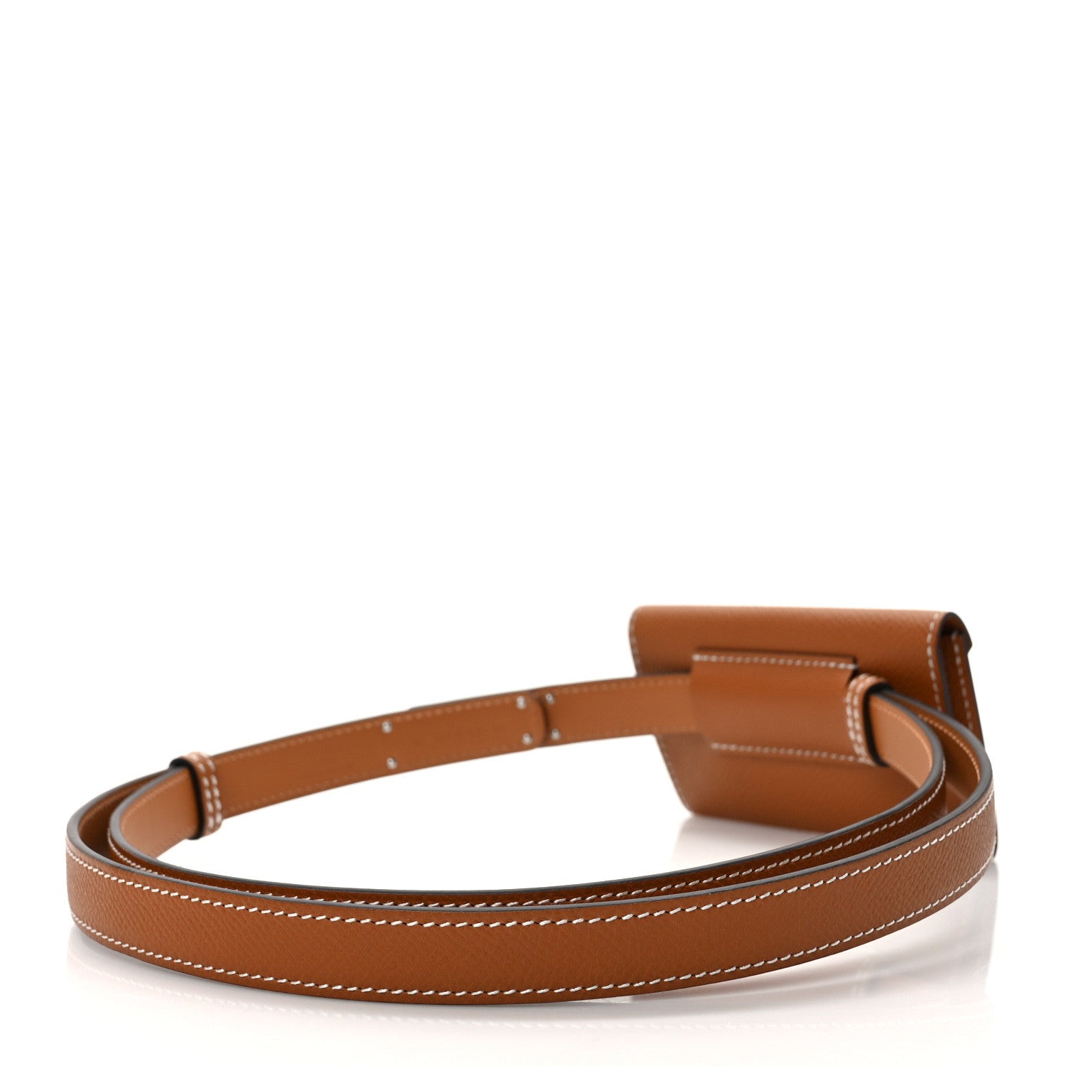 Hermes Epsom Kelly Pocket Belt Gold 2 of 6