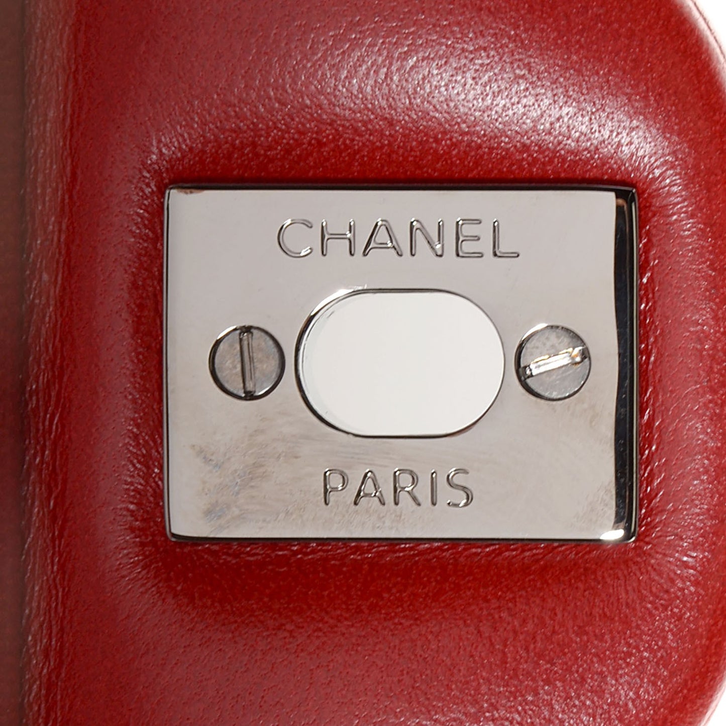 Lambskin Quilted Medium Double Flap Red