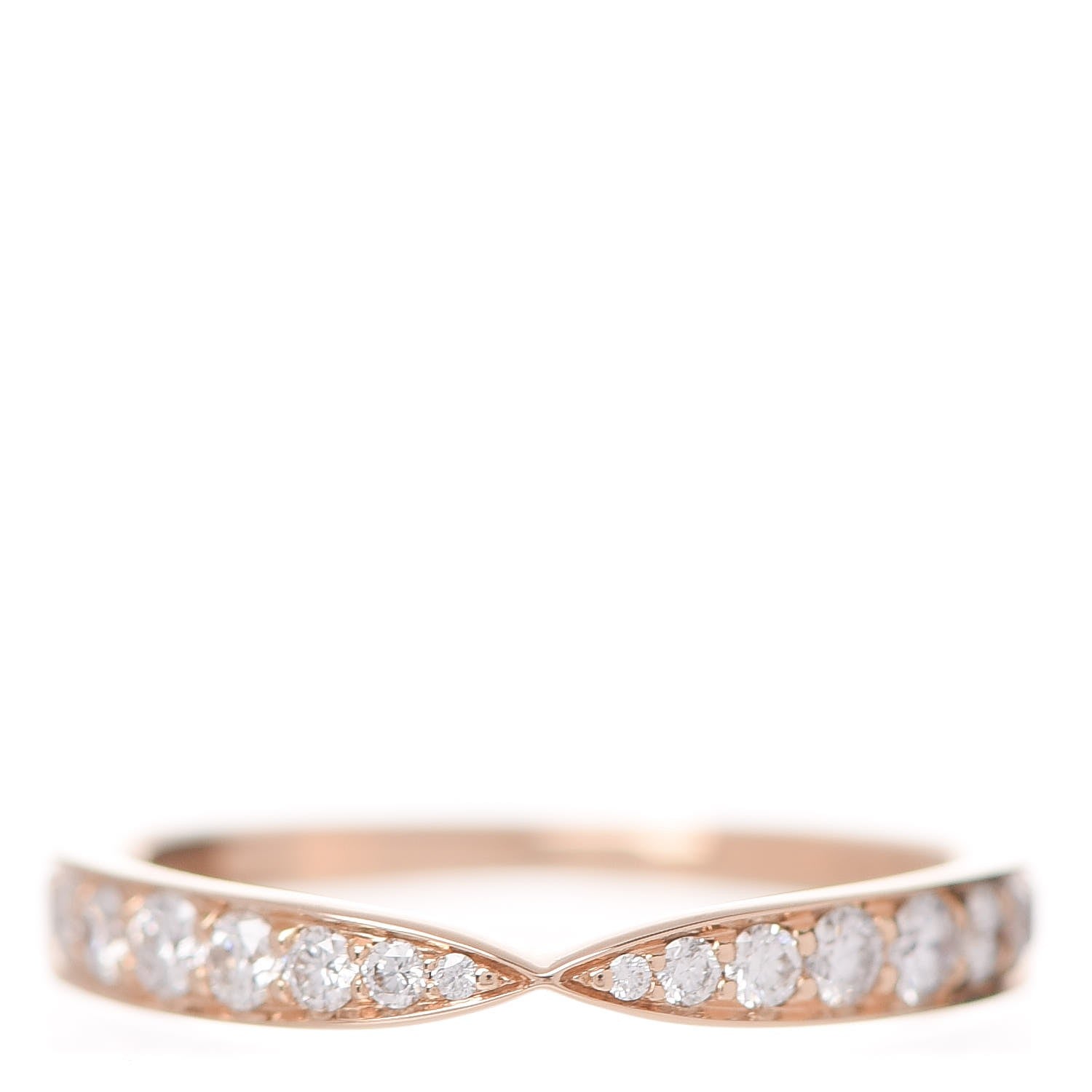 Tiffany 18K Rose Gold Diamond Harmony Ring 46 3.5 1 of 6