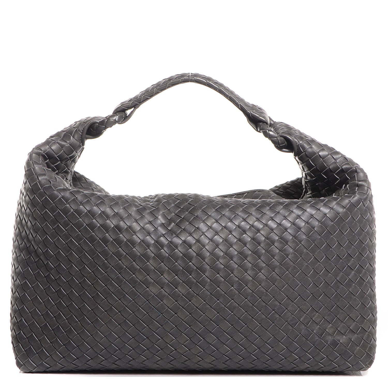 Bottega Veneta Nappa Intrecciato Sloane Hobo Ferro Gray 1 of 9