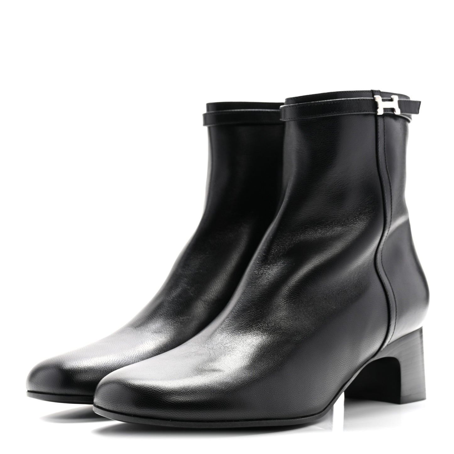 Calfskin Imperial 50 Ankle Boots 39 Black