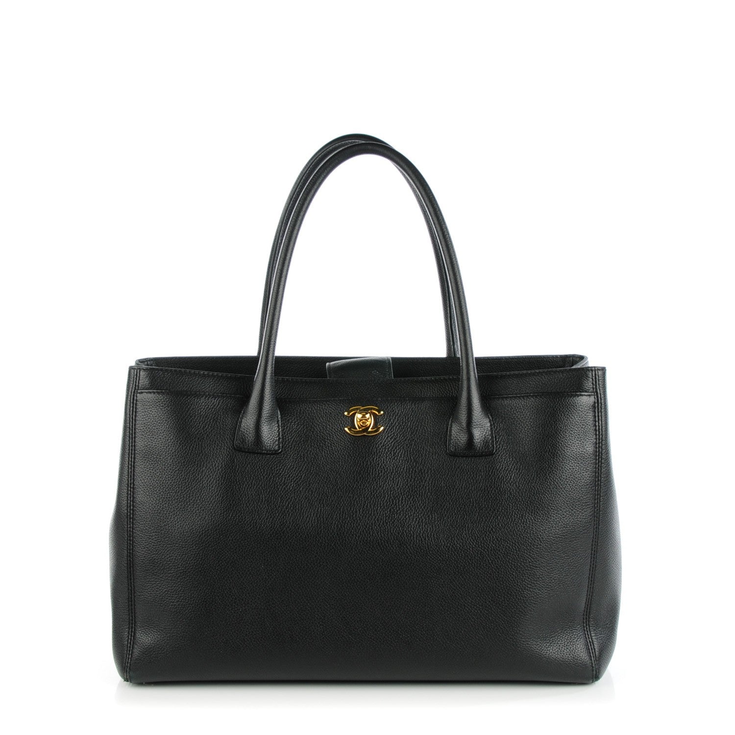 Chanel Calfskin Cerf Executive Shopper Tote Black 1 of 7