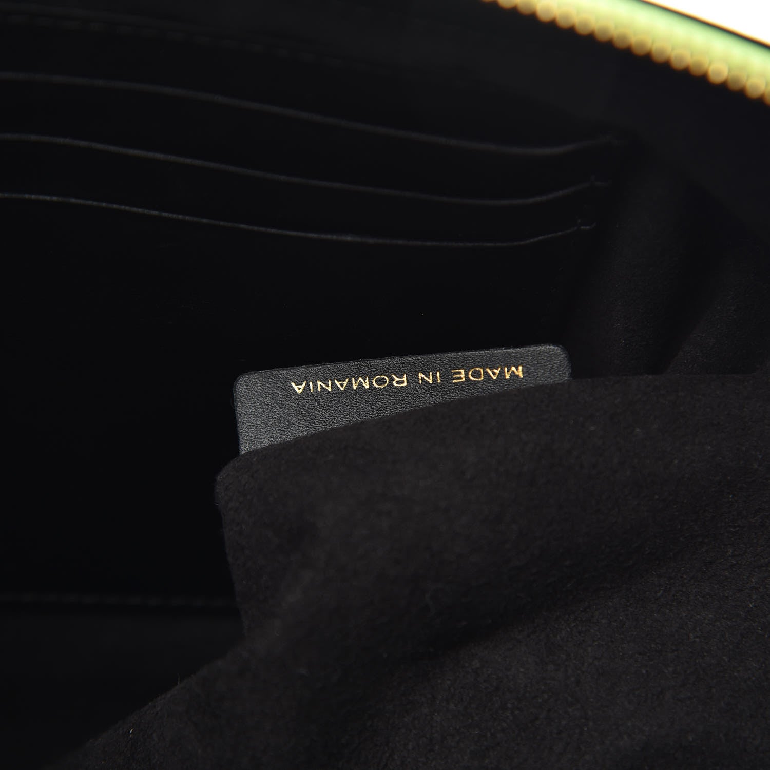 Burberry Soft Calfskin Large Duncan Zip Pouch Neon Yellow 8 of 11