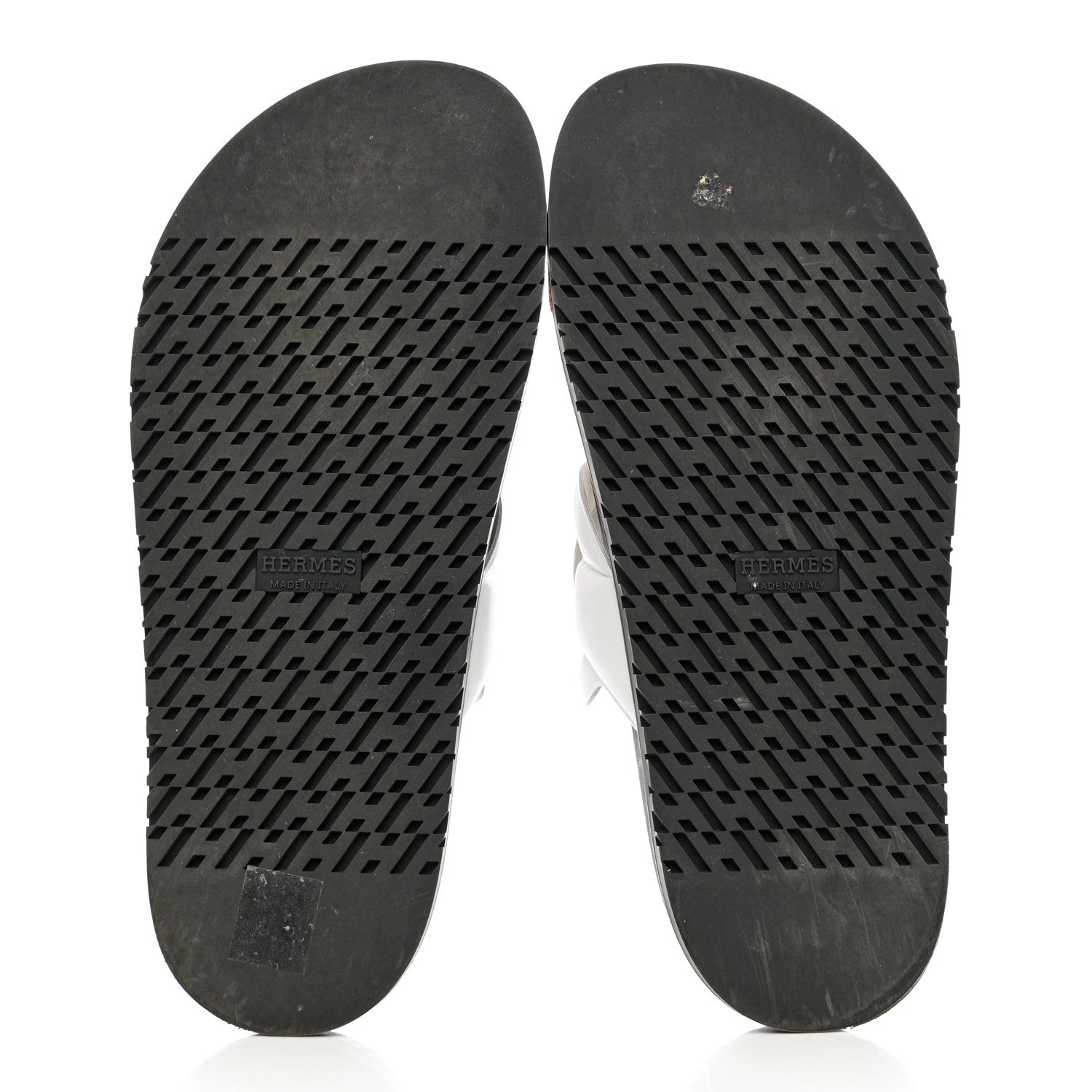 Hermes Suede Goatskin Nappa Extra Sandals 38 White Gold 5 of 9