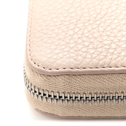 Prada Vitello Daino Triangle Zip Around Wallet Ninfea 8 of 13
