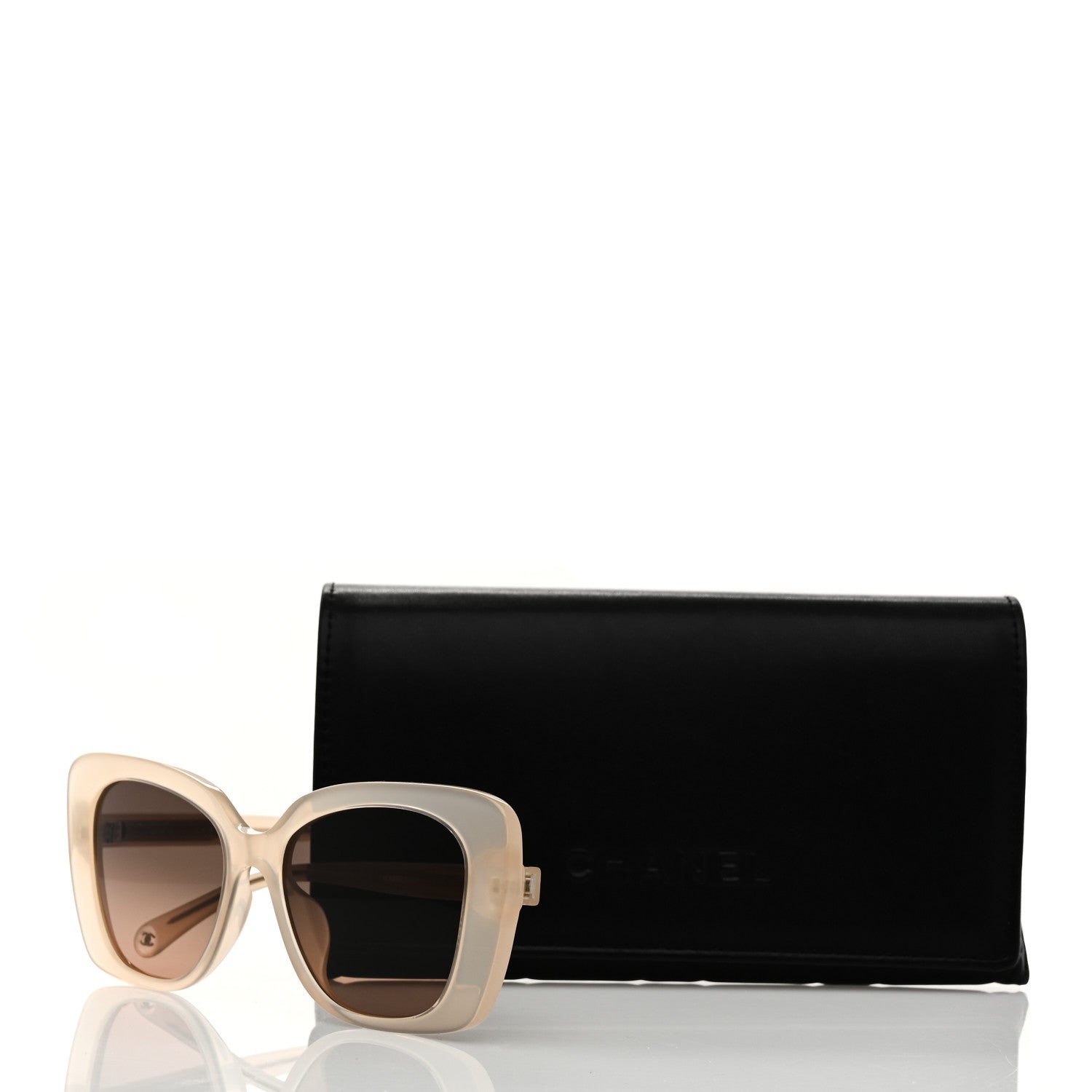 Chanel Acetate Rectangle Sunglasses 5504 Beige 7 of 7